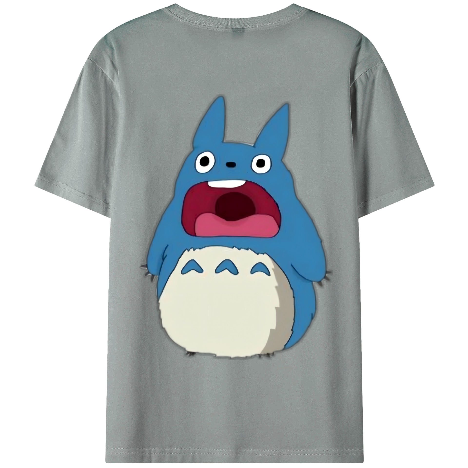 （画像用） となりのトトロ 草壁メイ 草壁サツキ My Neighbor Totoro Satsuki Kusakabe Mei Kusakabe 綿100％ メンズ半袖Tシャツ（バックプリント） 通気性